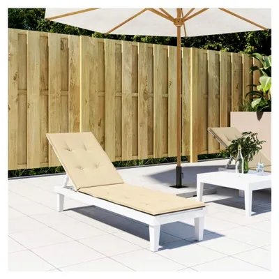 Produktbild von Liegestuhlauflage, Auflage für Hollywoodschaukel, Sonnenliege, Gartenliege, Liegenauflage, Deckchair Auflagen, Beige (75+105) x50x3 cm