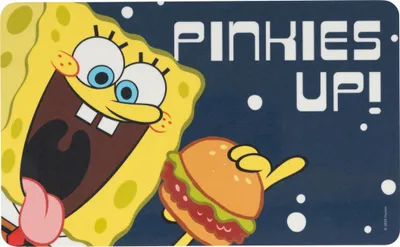 Produktbild von Spongebob Schwammkopf Brettchen - Pinkies Up! Frühstücksbrettchen Schneidebrettchen aus Resopal