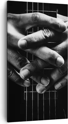 Produktbild von Bild auf Leinwand - Leinwandbild - Einteilig - Gitarre Musiker Musik - 45x80cm - Wand Bild - Wanddeko - Wandbilder - Leinwanddruck - Bilder - Wanddekoration - Leinwand bilder - Wandbild - PA45x80-4960
