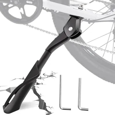 Produktbild von PromoHome® Verstellbarer Fahrradständer für 24-29 Zoll Fahrräder - Aluminium Hinterbauständer mit rutschfester Fußplatte - Geeignet für