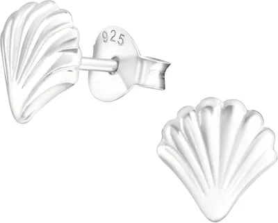 Produktbild von Ohrringe Ohrstecker Meeresmuschel 925er Sterling Silber