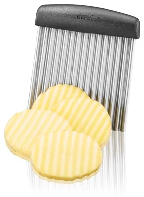 Zdjęcie produktu dla GEFU RIFFL, Ręczny, Czarny, Srebrny, Plastik, Stal nierdzewna, 9,5 mm, Poszarpany, 95 mm