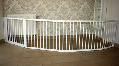 Produktbild von Schutzgitter Absperrgitter Türgitter Treppenschutzgitter V 334cm weiss