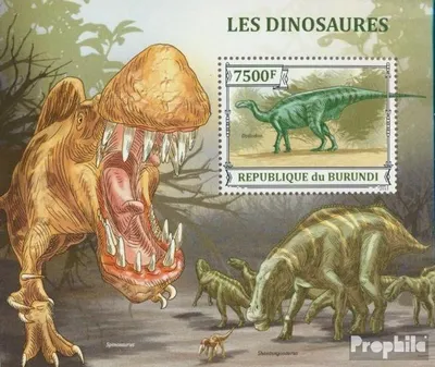 Produktbild von Briefmarken Burundi 2013 Mi Block 372 (kompl. Ausgabe) postfrisch Dinosaurier
