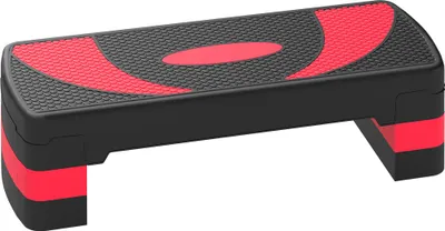 Produktbild von HOMCOM Steppbrett Aerobic-Stepper höhenverstellbar mit 3 Stufen 10/15/20 cm Rot