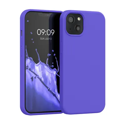 Produktbild von kwmobile Handyhülle für iPhone 13 Hülle, für iPhone 13 Case - Hülle Silikon - kabelloses Laden - Blauviolett