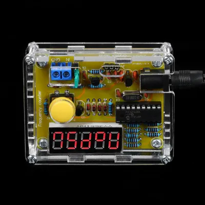 Zdjęcie produktu dla Domowy tester częstotliwości, licznik kwarcowy, oscylator w przezroczystej obudowie, 1 Hz – 50 MHz