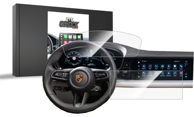Produktbild von Keramische Autodisplayfolie 2in1 für Porsche Panamera 3 (2024-2025), Grizz Protector