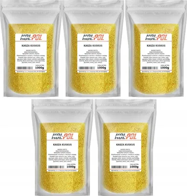 Zdjęcie produktu dla KASZA KUSKUS 5kg Naturalna z pszenicy durum zdrowa wysoka jakość Kol-Pol