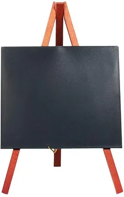Image de Tableau à craies de table Securit MINI avec chevalet, acajou