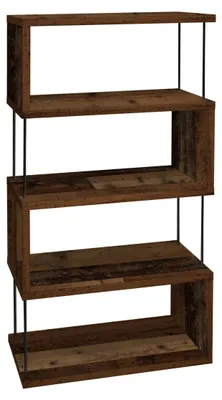 Produktbild von FURNARO Standregal Sticks Ablageregal Regal B/H/T: 66x126x33 cm, Farbe:Texas oak