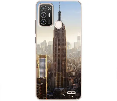 Produktbild von König Design Hülle kompatibel mit ZTE Blade A52 Kunststoff Soft Handyhülle - Handy Case Empire State Building