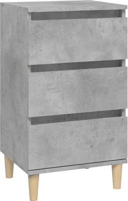 Produktbild von Nachttisch Betongrau 40x35x70 cm Holzwerkstoff