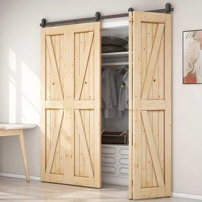 Image de Kit de montage pour porte coulissante en acier avec rail de 183 cm de long - Finition noire