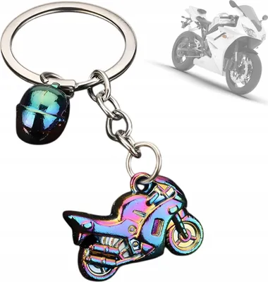 Produktbild von MOTORRAD MOTORHELM Schlüsselanhänger Neochrome Metall für Schlüssel Original Geschenk