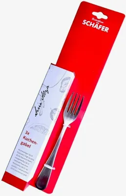 Image de 3x Couverts au choix Couverts de table Série Alya Acier inoxydable 18/10 satiné Fourchette à gâteau