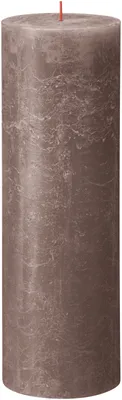 Produktbild von Bolsius Stumpenkerze Rustik Rustic Taupe - 30 cm / ø 10 cm