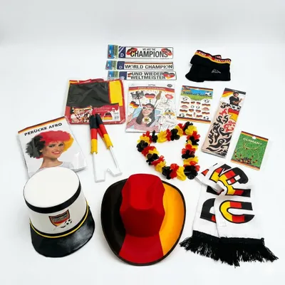 Produktbild von Mega WM Fan-Set 15-teilig Deutschland Fanartikel Party Public Viewing Germany