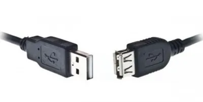 Produktbild von Gembird 1.8m USB 2.0 A M/FM, 1,8 m, USB A, USB A, 2.0, Männlich/Weiblich, Schwarz