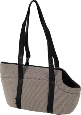 Productafbeelding van Transporttas voor honden, grijs, 46 x 23 x 25 cm - Stijlvol en comfortabel