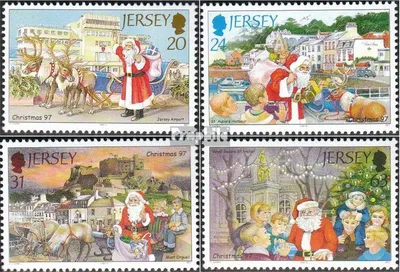 Produktbild von Briefmarken GB - Jersey 1997 Mi 805-808 (kompl.Ausg.) gestempelt Weihnachten