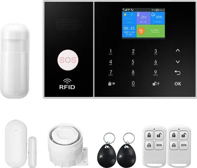 Produktbild von Smart Home Alarmanlage, WiFi- und 4G-Konnektivität, Bewegungsdetektion, A, EU-Stecker
