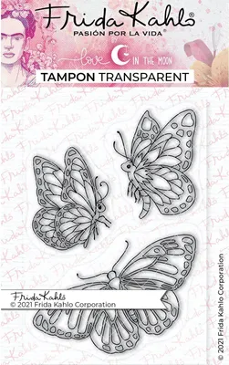 Produktbild von 3 transparente Stempel - Schmetterlinge - 9,5 x 6,5 cm