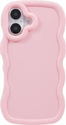 Zdjęcie produktu dla Etui do Apple iPhone 16 - Etui na tył Silikonowe Phonesta Wavy - Różowe