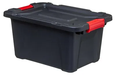 Zdjęcie produktu dla Pojemnik plastikowy z pokrywką, z zawiasami