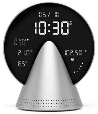 Immagine prodotto di Lexon - Sveglia Conic Clock (alluminio ghiacciato)
