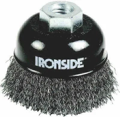 Produktbild von Ironside IR243010, Topfbürste, Flache Mitte, Metall, 10 cm, Schwarz