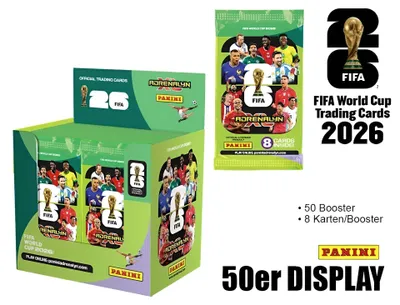 Produktbild von FIFA World Cup 2026 Trading Cards Flow Pack Box (50)