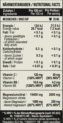 Produktbild von Magnesium citrate + Vitamin B6 1000 ml Cherry