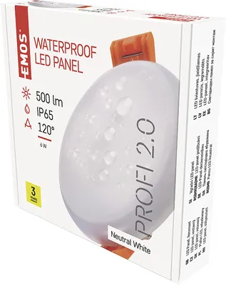 Image de EMOS LED plafonnier VIXXO 7,5 cm, 6 W, blanc neutre, IP65, ZV1112