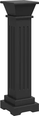 Obrázek produktu pro vidaXL Klasický sloupový stojan na rostliny černý 17x17x66 cm MDF