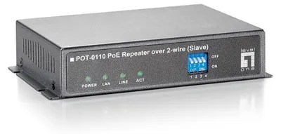 Obrázok produktu pre LevelOne POT-0110, Sieťový opakovač, 400 m, 60 Mbit/s, 10/100Base-T(X), IEEE 802.3, IEEE 802.3u, Čierna