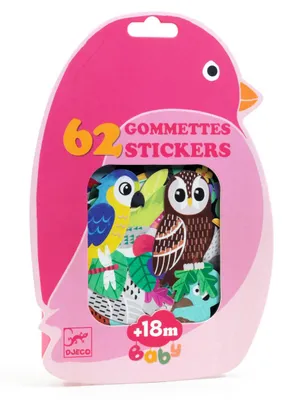 Produktbild von Erste Aufkleber Exotische Vögel, Djeco