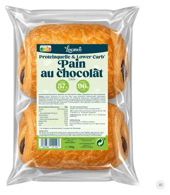Produktbild von Locawo Proteinquelle Low Carb Pain au chocolat | Schokocroissant 180g