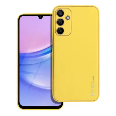 Produktbild von Forcell LEDER Case für SAMSUNG Galaxy A15 5G / A15 4G gelb
