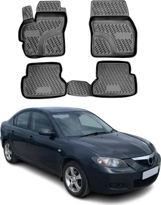 Produktbild von 2003-2009 Mazda 3 Fußmatten TPE Schwarz 4 tlg