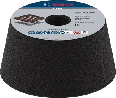 Image de Bosch meule boisseau, conique métal/fonte 90 mm, 110 mm, 55 mm, K 16 1608600231