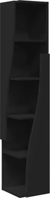 Produktbild von vidaXL Eckschrank Schwarz 27,5x27x140cm Holzwerkstoff