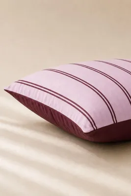 Zdjęcie produktu dla Poszewka 40X40 Line Burgund+Róż