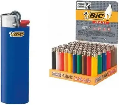 Produktbild von Feuerzeug BIC® Reibrad Maxi J26, neutral, sortiert, Display à 50 Stück