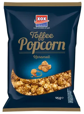 Image de XOX Sweet Popcorn Toffee Caramel croustillant sucré et aromatique 125g