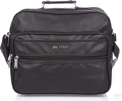 Produktbild von Bag Street Herren Tasche Arbeitstasche Kunstleder Umhängetasche Schwarz