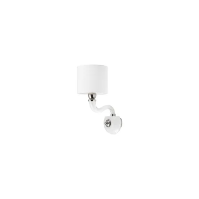 Immagine prodotto di Applique NEWPORT bianco cromato 1xE14x40W vetro, dimensioni: 34x15x15 cm, IP20, Nowodvorski Lighting