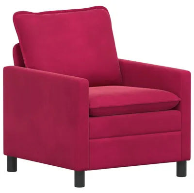 Immagine prodotto di vidaXL Divano rosso vino 76 x 81 x 87,5 cm in velluto