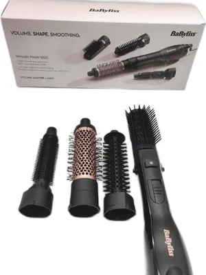 Produktbild von BaByliss AS122E, Heißluftbürste, Warm, Tasten, Schwarz, Roségold, Keramik, 2,2 m
