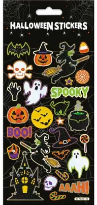 Produktbild von Halloween-Aufkleber Schwarz